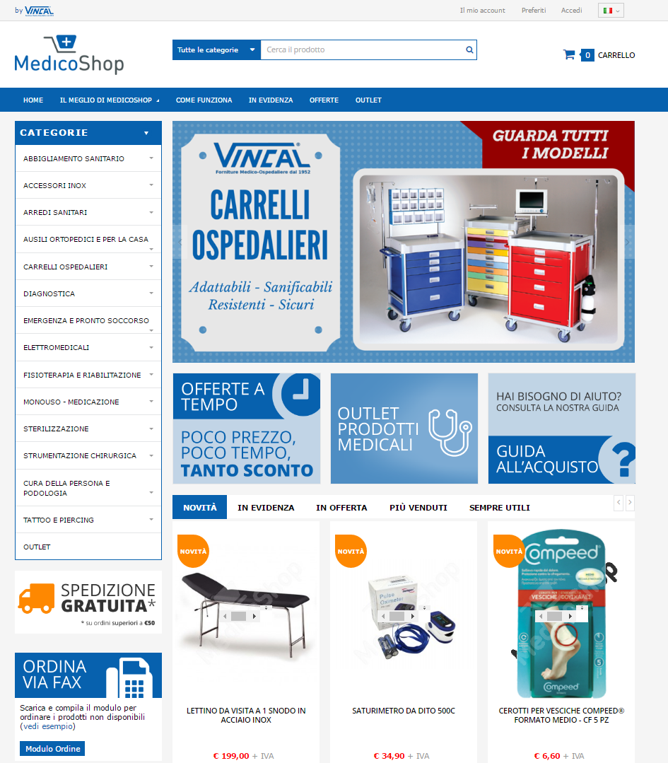 MedicoShop - vendita dispositivi medici e ospedalieri