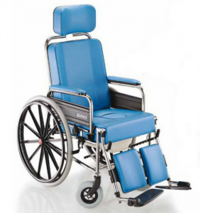 Sedia a rotelle per disabili SURACE 777 con WC e ruote anteriori grandi